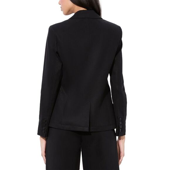 Alice + Olivia Womens  Macey Chino Fitted Blazer, Black - Picture 2 of 5